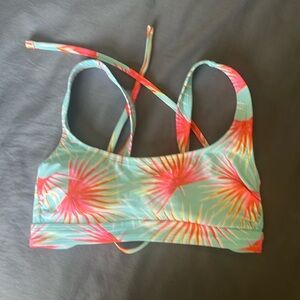 Xhilaration medium baby blue/pink swim top